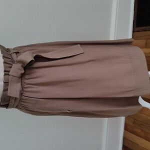 Paperbag Waist Midi Skirt